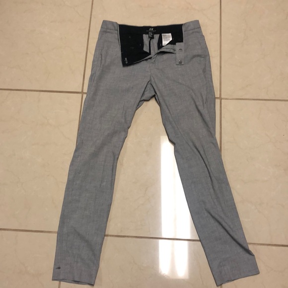 GREY H&M Skinny Fit/ Coupe Moulante Pants - Picture 1 of 4